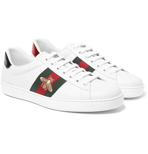 gucci plain white sneakers